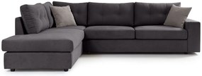 Γωνιακός καναπές Hanson-Anthraki-Αριστερή