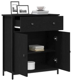 vidaXL Πλαϊνό γραφείο Μαύρη δρυς 70 x 30 x 80 εκ. Επεξεργασμένο ξύλο