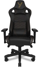 Καρέκλα Gaming Yenkee YGC 200BK FORSAGE XL Μαύρη Δερματίνη και 4D Ρυθμιζόμενα Μπράτσα Μέγιστο Βάρος 150kg