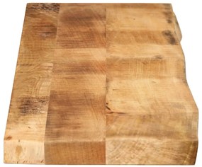 vidaXL Επιφάνεια Τραπεζιού 140x20x3,8 εκ. Live Edge Μασίφ Ξύλο Μάνγκο
