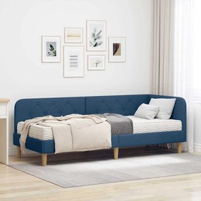 vidaXL Κρεβάτι Γωνίας Μπλε 80 x 200 cm ύφασμα