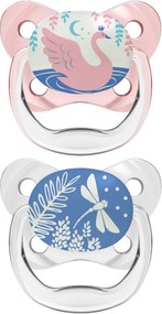 DR. BROWN'S Πιπίλα νυχτός PreVent κορίτσι, επίπεδο 1, 0-6 μηνών (2 τεμ.) PV 12007