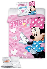Πάπλωμα Βρεφικό Με Παπλωματοθήκη (Σετ 4τμχ) Disney Minnie 581 Multi DimCol 100x135cm 100% Cotton