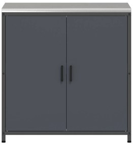 vidaXL Ντουλάπα Αποθήκευσης Κουζίνας Ανθρακί 60 x 50 x 92 εκ. Ατσάλι