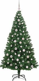 vidaXL Τεχνητό Χριστουγεννιάτικο Δέντρο με 300 LED Πράσινο 210 cm