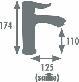 Μονή λαβή βρύση Edouard Rousseau