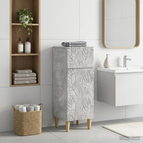 vidaXL Ντουλάπι Αποθήκευσης Μπάνιου DELFT Γκρι Σκυροδέματος