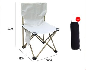 Πτυσσόμενη Καρέκλα Παραλίας Αδιάβροχη 38x38x66cm