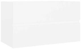 vidaXL Ντουλάπι Νιπτήρα Λευκό 80 x 38,5 x 45 εκ. από Επεξ. Ξύλο
