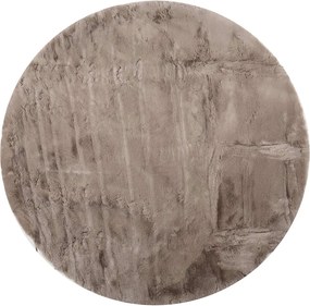 Στρογγυλό Χαλί Γούνινο (Φ160) Polcarpet Rabbit Beige