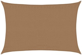 vidaXL Πανί Σκίασης Taupe 3,5 x 4,5 μ. από HDPE 160 γρ./μ²