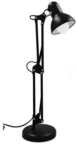 Φωτιστικό Επιτραπέζιο Γραφείου Desk 01538 1xE27 Φ12x67cm Black GloboStar