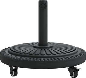 vidaXL Βάση ομπρέλας Art Deco Μαύρο Ø 45 x 39.5 εκ Σίδερο