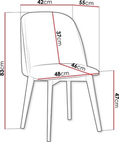 Καρέκλα Monti III plus-Gkri - 62.00Χ55.00Χ51.50cm