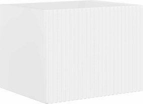 vidaXL Επιτοίχιο 6 pcs Υψηλής γυαλάδας λευκό