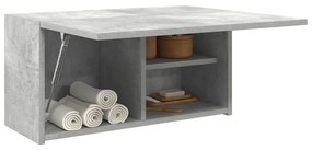 Ντουλάπι τοίχου μπάνιου Γκρι μπετόν 60x25x30 cm