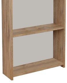 Βιβλιοθήκη Fren oak-λευκό μελαμίνης 60x19.5x170εκ 60x19.5x170 εκ.