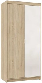 Ντουλάπα Ester 2D1L δίφυλλη-Sonoma