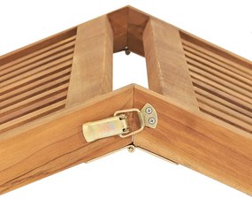 vidaXL Ξαπλώστρα από Μασίφ Ξύλο Teak