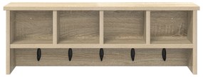 vidaXL Τοίχου Κρεμάστρα Sonoma Δρυς 75 x 16 x 26 εκ Επεξεργασμένο ξύλο