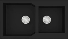 Sanitec Ultra Granite 804 (86x50) - Γρανιτένιος νεροχύτης - Nero