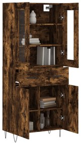 vidaXL Ντουλάπι Καπνιστή Δρυς 69,5x34x180 εκ. από Επεξεργασμένο Ξύλο