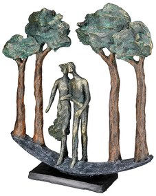 ΓΛΥΠΤΟ 'UNDER TREES' ΖΕΥΓΑΡΙ ΜΟΤΙΒΟ ΠΟΛΥΡΕΖΙΝΗ ΜΠΡΟΝΖΕ 7X29X30CM