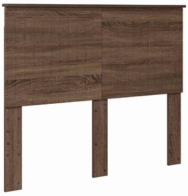 vidaXL Κεφαλάρι με κεφαλάρι Καφέ δρυς 120 cm Επεξεργασμένο ξύλο