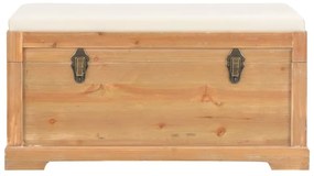 vidaXL Μπαούλο Αποθήκευσης με Μαξιλάρι 80 x 40 x 40 εκ. από MDF