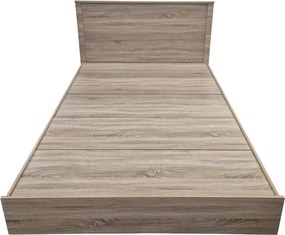 Κρεβάτι Athos pakoworld σε sonoma απόχρωση 140x200εκ