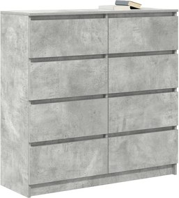 vidaXL Ντουλάπι Γκρι Σκυροδέματος 100x35x99 εκ. Επεξεργασμένο Ξύλο