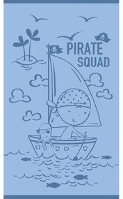 Πετσέτα Θαλάσσης Βαμβακερή Velour Blue 70x120εκ. Pirate Squad Melinen 20004885