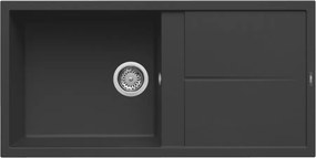 Elleci Unico 480 - Νεροχύτης Κουζίνας Γρανίτη 100x50 - Nero