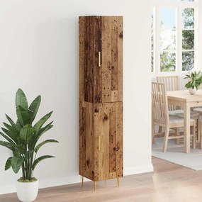 vidaXL Highboard 2 pcs Παλιό Ξύλο Επεξεργασμένο ξύλο
