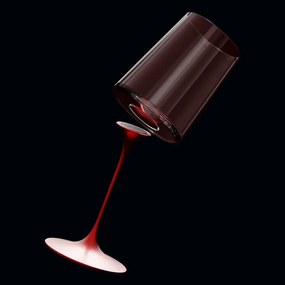 Σετ 2 κρυστάλλινων ποτηριών σαμπάνιας Trebonn SplitGlass 2025131, 320 ml, Ø7.8x12.5 cm, Modular system, Κόκκινο