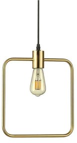 Φωτιστικό Οροφής Abc Square 207858 29x35/24,4x12cm 1xE27 70W Gold Ideal Lux