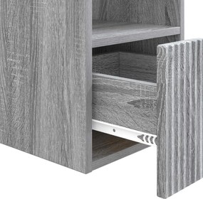 vidaXL Ντουλάπι Μπάνιου Γκρι Sonoma 30 x 41 x 50 εκ.