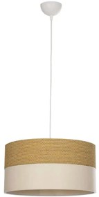 Φωτιστικό Οροφής Liva 203-0173 38x38x95cm 1xE27 Brown-White  GloboStar