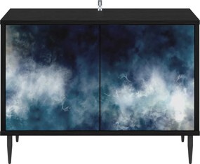 vidaXL Ντουλάπι TV RAALTE 69 x 33 x 50,5 εκ. Μαύρη Δρυς