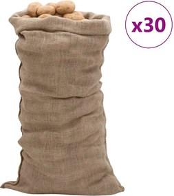 vidaXL Σακιά Γιούτας 30 Τεμ. 65 x 135 εκ. από Γιούτα 220 gsm