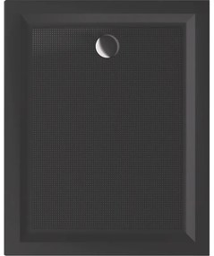 Ντουζιέρα Χυτή 120x80xY2 εκ. με Βαλβίδα Αποχέτευσης Sanitec Flat Classic Granite Antracite A201-28