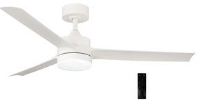 Adeleq Ανεμιστήρας Οροφής Φ132cm DC35W LED 22W CCT Με ABS Πτερύγια Λευκό 18-40