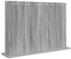 vidaXL Καθρέφτης τουαλέτας Ορθογώνιος Γκρίζο Σονομα 80 x 55 x 18 εκ.