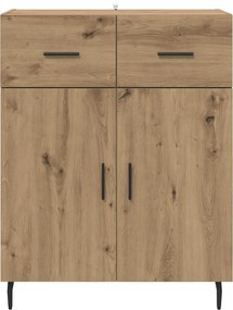 vidaXL Πλαϊνό γραφείο με συρτάρι Artisan Oak 69,5 x 34 x 90 εκ.