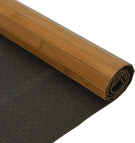 vidaXL Χαλί Ορθογώνιο Καφέ 60 x 200 εκ. Μπαμπού