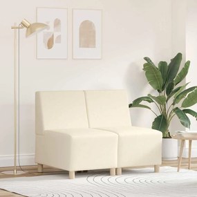 vidaXL Μοναδικός Καναπές χωρίς Χερούλια 2 pcs Κρεμ 55 x 74 x 82 εκ.