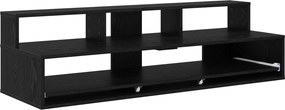 vidaXL Γραφείο Στούντιο Μαύρη Δρυς 110 x 42,5 x 36 εκ