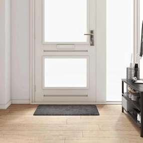 vidaXL Δερμάτινο Χαλί Γκρι 50 x 100 cm 100% Πολυπροπυλένιο Τούφτα