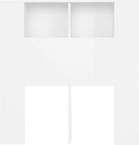 vidaXL Κεφαλάρι Ντουλάπι Λευκό 100x18,5x102,5 εκ.
