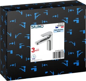 BRUNO μπαταρία νιπτήρα M11570-235C, αναμεικτική, ασημί